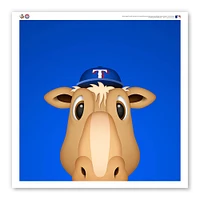 Texas Rangers 12" x 12" Rangers Capitaine Affiche Imprimer