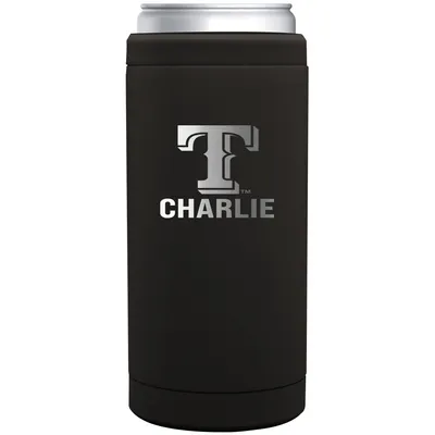 Texas Rangers 12oz. Personalized Stainless Steel Slim Can Cooler