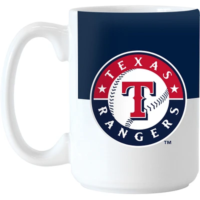 Rangers du Texas 15 oz. Tasse à blocs de couleurs