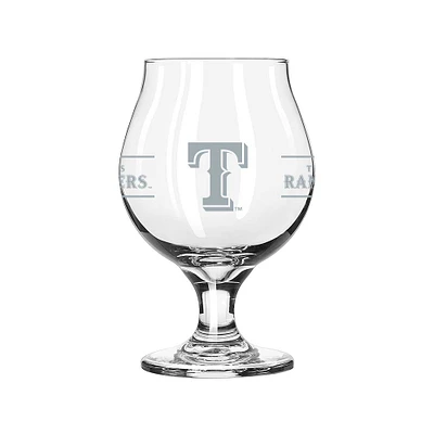 Texas Rangers 16oz. Belgium Glass