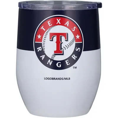 Texas Rangers 16oz. Colorblock Stainless Steel Curved Tumbler