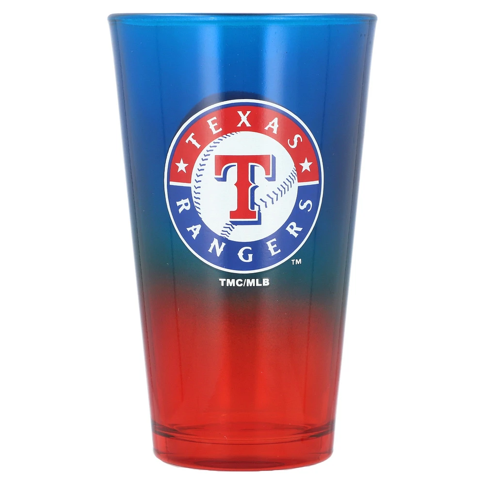 Rangers du Texas 16oz. Verre à pinte ombré