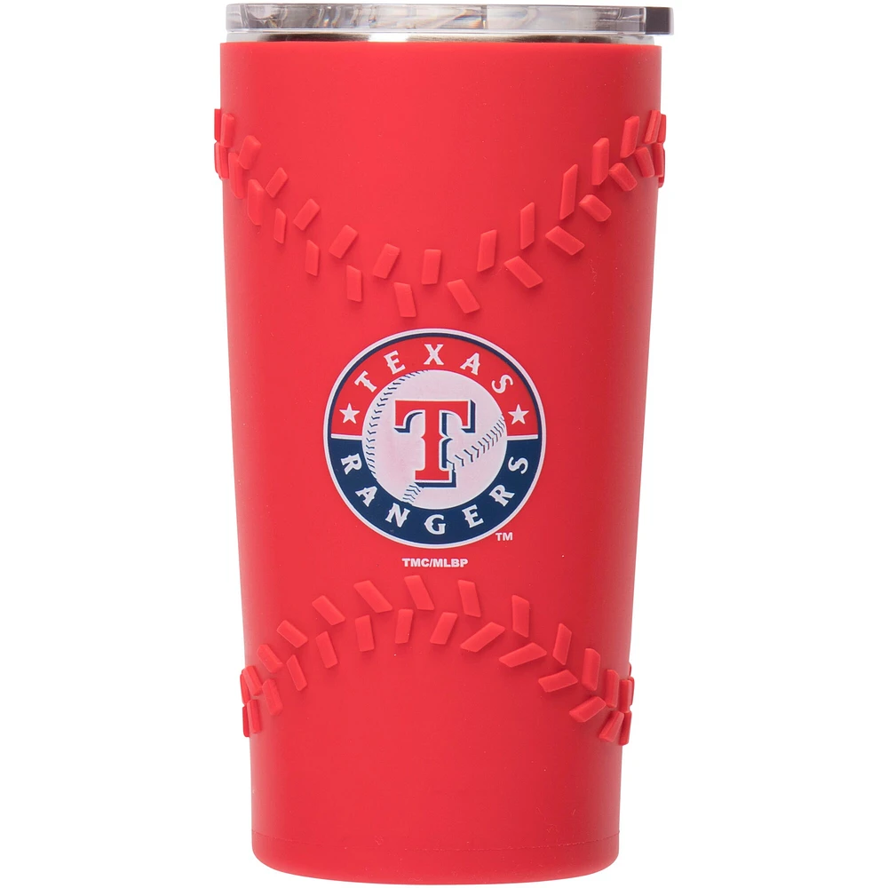 Rangers du Texas 20 oz. Acier inoxydable avec gobelet en silicone 3D