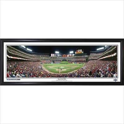 Texas Rangers 39" x 13.5" Top of the Fifth Standard Black Framed Panoramic