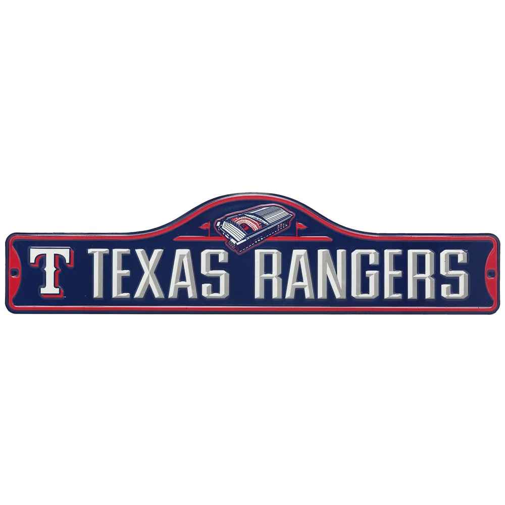 Texas Rangers 5'' x 20'' Metal Street Sign