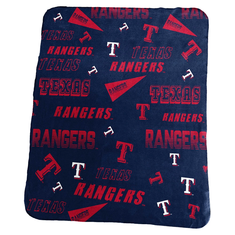 Couverture polaire classique Texas Rangers 50" x 60"