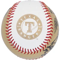 Texas Rangers Autographed Rawlings 2023 World Series Gold Baseball - 8 Signatures
