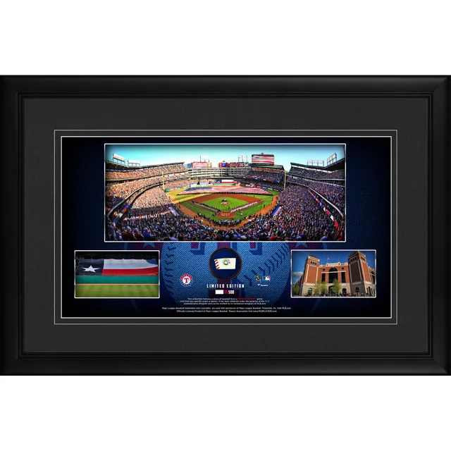 Fanatics Authentic Cincinnati Reds Framed 10 x 18 Stadium Panoramic Collage with A Piece of Game-Used Baseball - Limited Edition 500