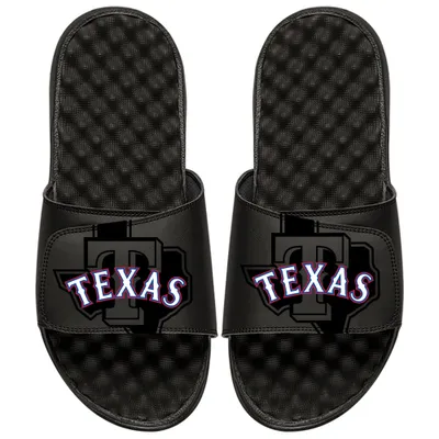 Texas Rangers ISlide MLB Tonal Pop Slide Sandals - Black