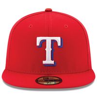 Texas Rangers New Era Authentic Collection On Field 59FIFTY - Fitted Structured Hat Red