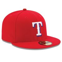 Texas Rangers New Era Authentic Collection On Field 59FIFTY - Fitted Structured Hat Red