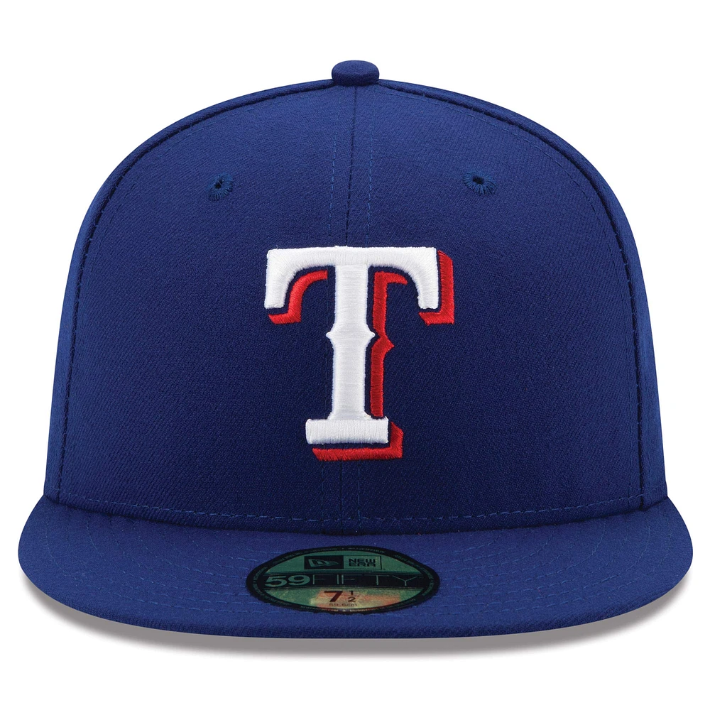 Texas Rangers New Era Game Authentic Collection On-Field 59FIFTY - Casquette ajustée Royal