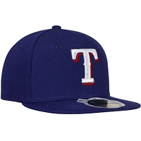 Texas Rangers New Era Youth Game Authentic Collection On-Field 59FIFTY - Casquette ajustée Royal