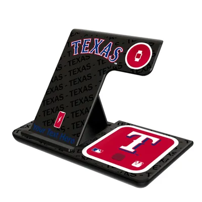 Texas Rangers Personalized 3-in-1 Charging Station
