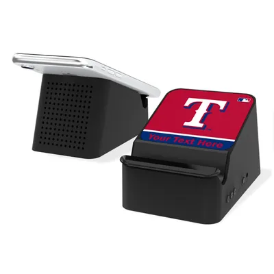 Texas Rangers Personalized Wireless Charging Station & Bluetooth Speaker