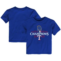 Toddler Fanatics Royal Texas Rangers 2023 World Series Champions Logo T-Shirt