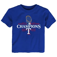 Toddler Fanatics Royal Texas Rangers 2023 World Series Champions Logo T-Shirt