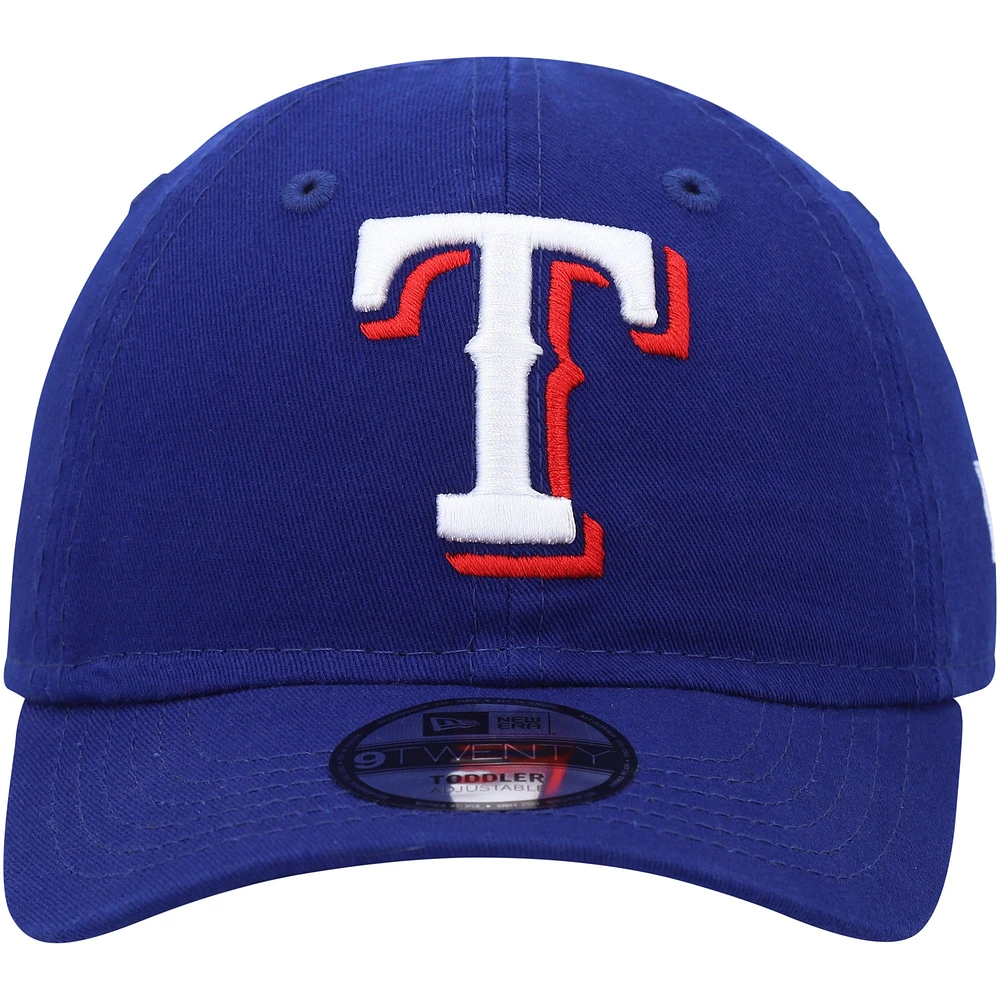 Casquette réglable New Era Royal Texas Rangers Team 9TWENTY pour tout-petit