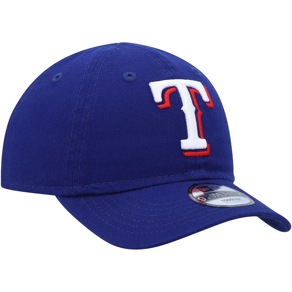 Casquette réglable New Era Royal Texas Rangers Team 9TWENTY pour tout-petit