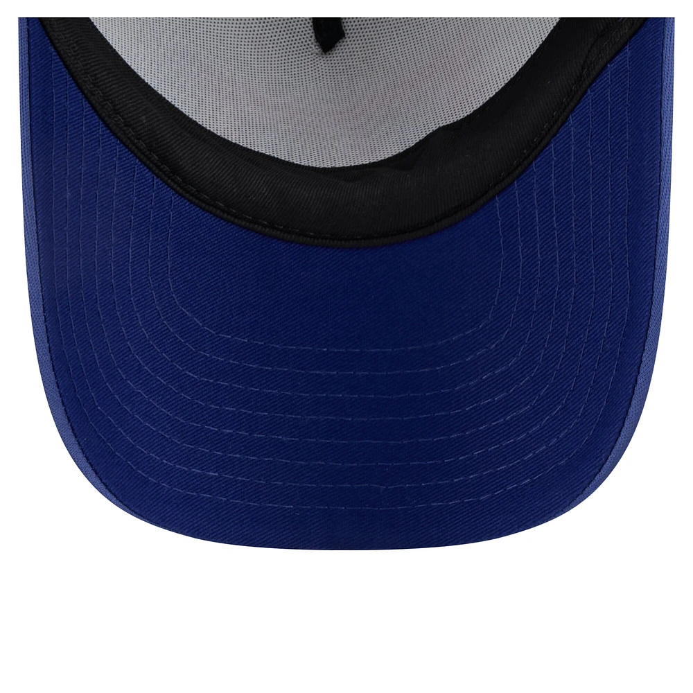 Toddler New Era  White/Royal Texas Rangers Painted A-Frame 9FORTY Trucker Adjustable Hat