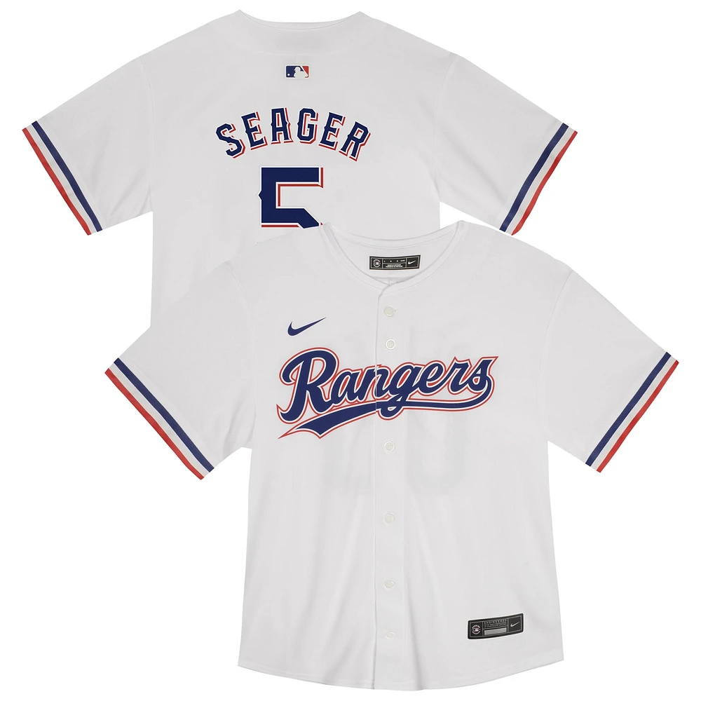 Maillot de match à domicile des Texas Rangers pour tout-petits Nike Corey Seager blanc