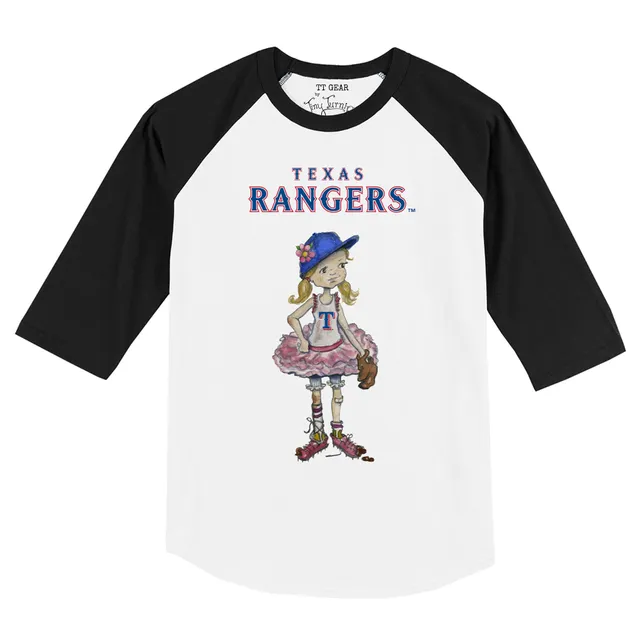 Texas Rangers Womens Light Blue Field Goal Short Sleeve T-Shirt