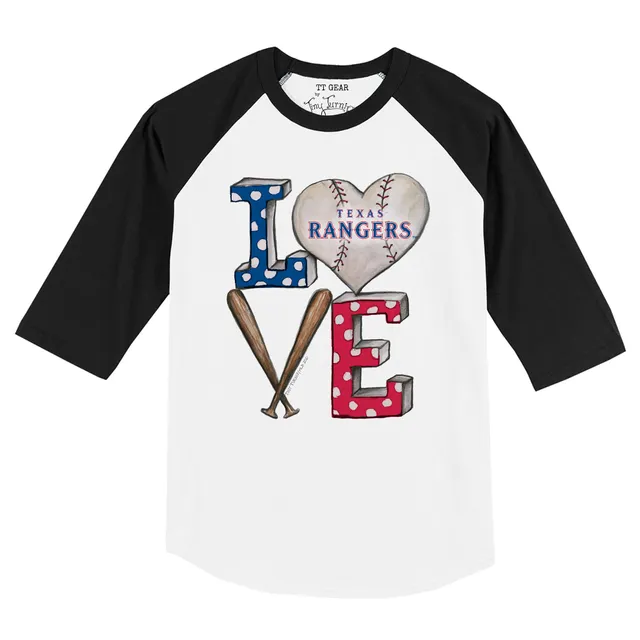 Toddler Tiny Turnip Royal Texas Rangers Baseball Love T-Shirt Size:3T