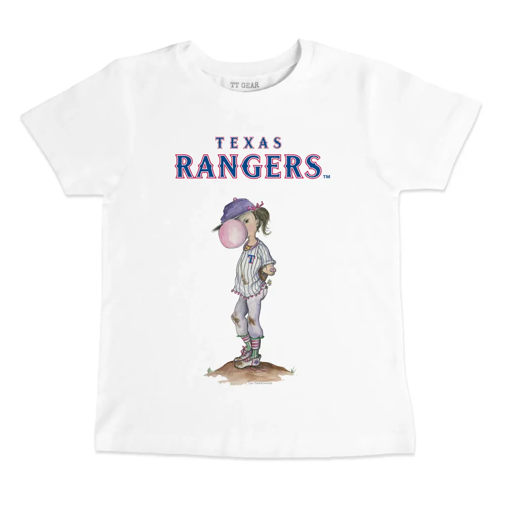 Lids Texas Rangers Tiny Turnip Toddler Bubbles T-Shirt - White