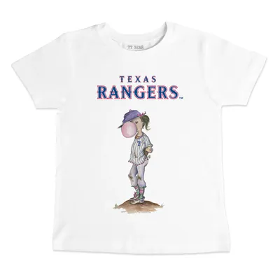 Youth Tiny Turnip White Texas Rangers Popcorn T-Shirt 