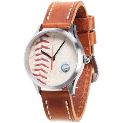 Texas Rangers Tokens & Icons Game-Used Baseball Watch