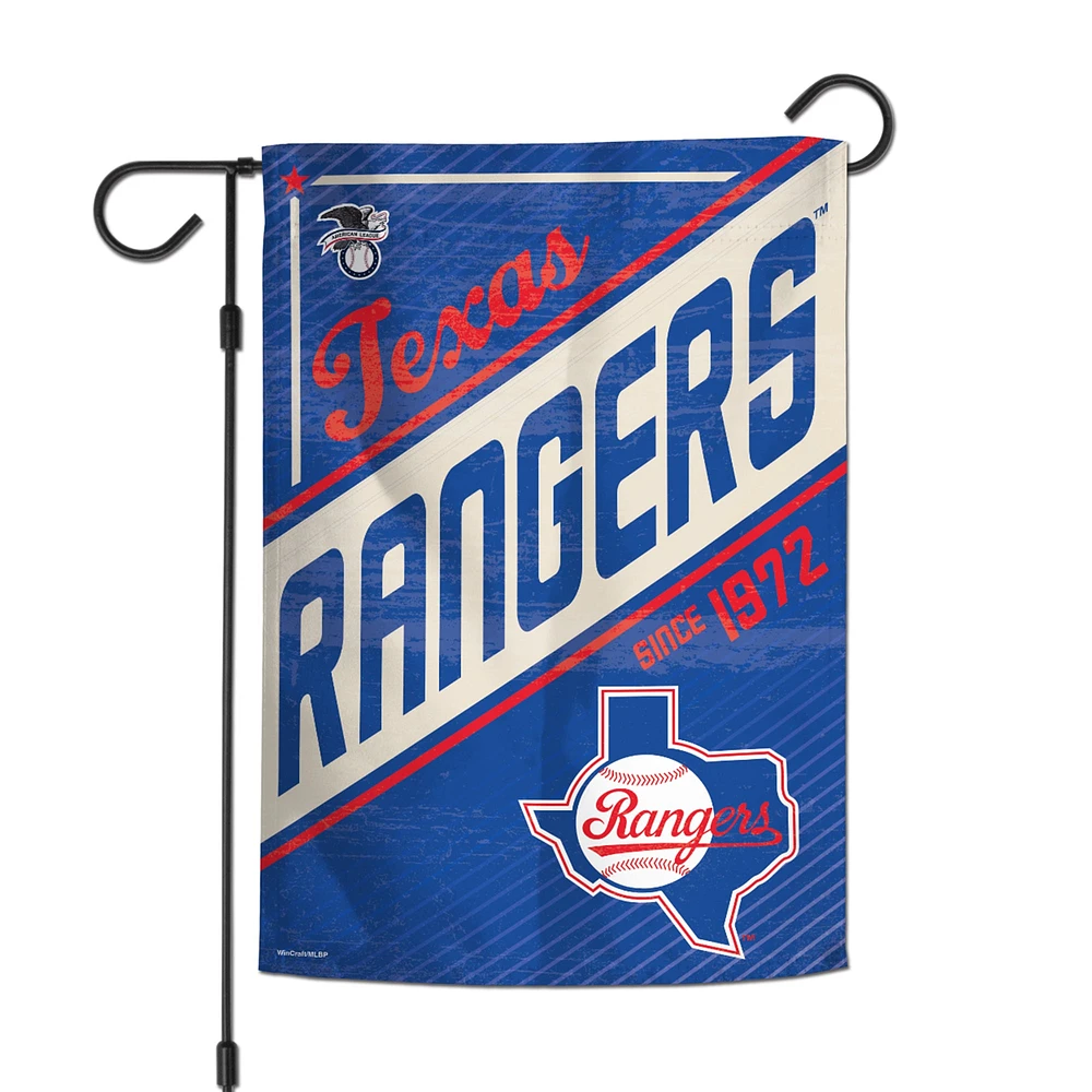 WinCraft Texas Rangers 12” x 18” Double-Sided Cooperstown Collection Garden Flag