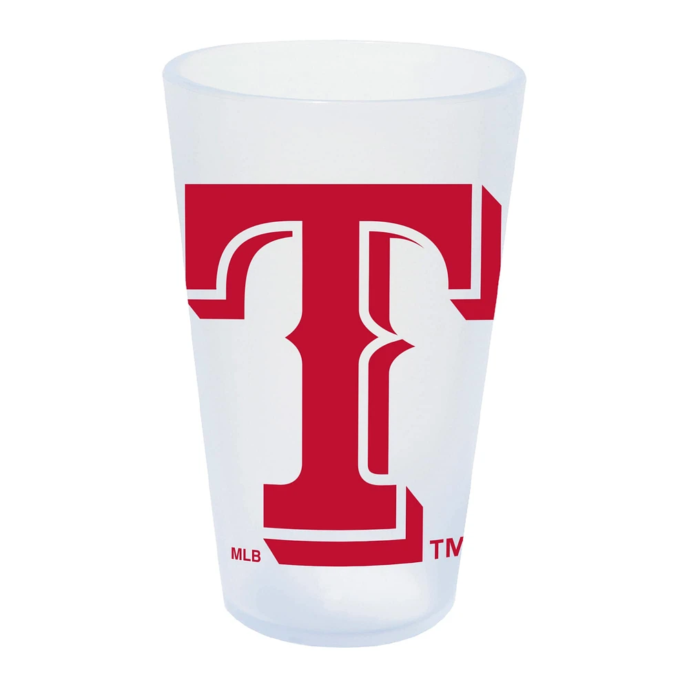 WinCraft Texas Rangers 16oz. Verre à pinte en silicone Icicle