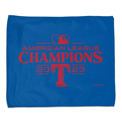 Serviette de rallye WinCraft Texas Rangers 2023 Champions de la Ligue américaine 15" x 18"