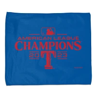 Serviette de rallye WinCraft Texas Rangers 2023 Champions de la Ligue américaine 15" x 18"