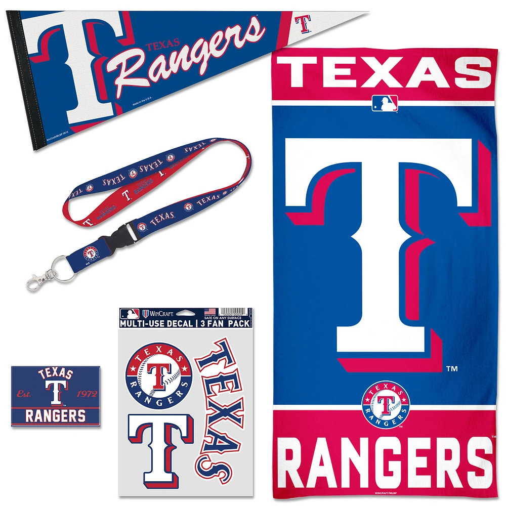 WinCraft Texas Rangers House Fan Accessories Pack