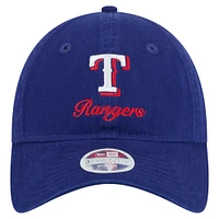 Women's New Era  Royal Texas Rangers Preppy Team 9TWENTY Adjustable Hat