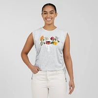Women's WEAR by Erin Andrews  Heather Gray Texas Rangers Cinched Tank Top