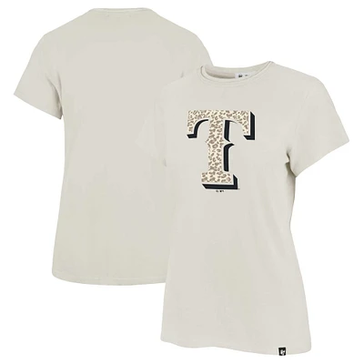 Women's '47 Oatmeal Texas Rangers Panthera Frankie T-shirt