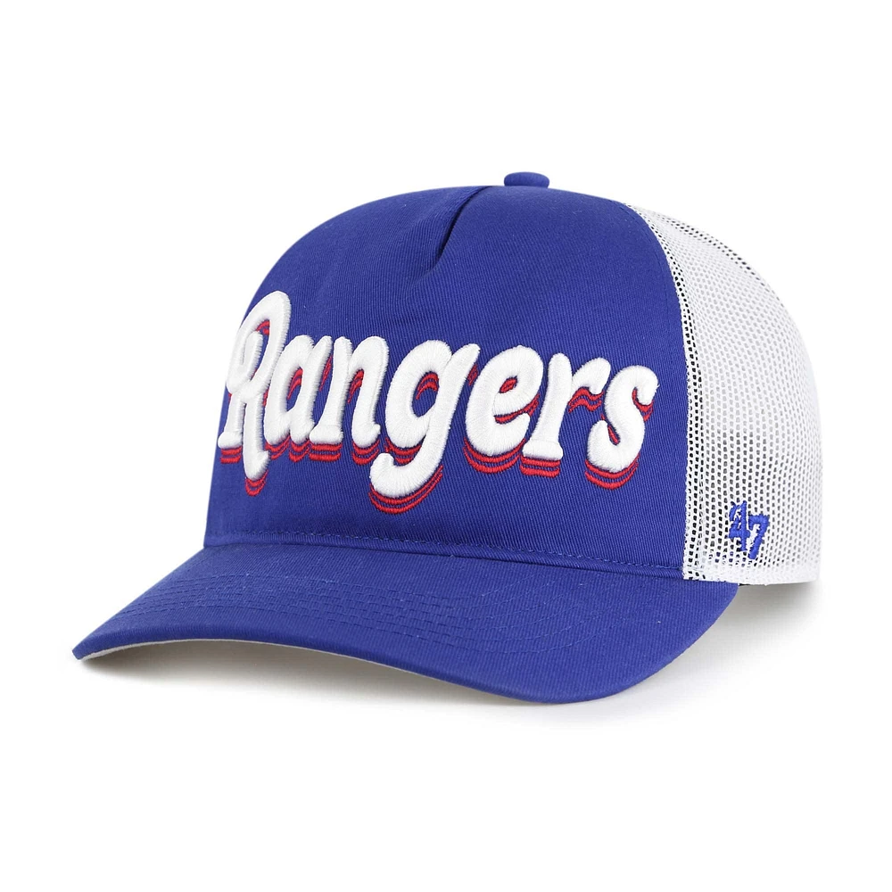 Casquette ajustable Biloxi Hitch 47 Royal Texas Rangers pour femme