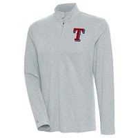 Pull-over à glissière quart de tour Confront Texas Rangers pour femme, gris chiné, Antigua
