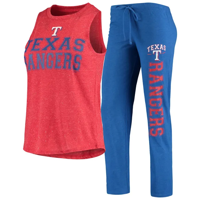 Women's Fanatics Branded Heathered Royal Texas Rangers Stadium Filled Tank Top