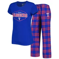 Women's Concepts Sport Royal/Red Buffalo Bills Badge T-Shirt & Pants Sleep  Set