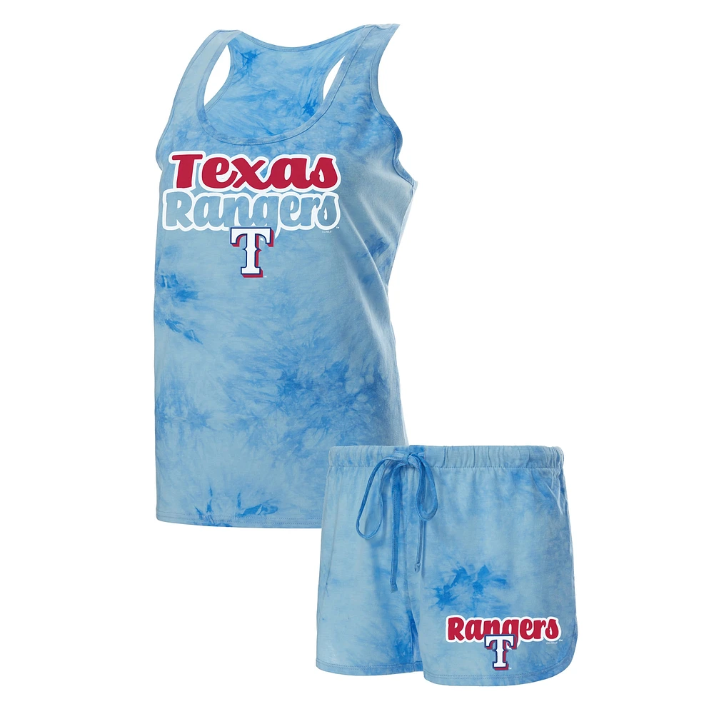 Concepts Sport Ensemble débardeur et short à dos nageur Royal Texas Rangers Billboard pour femme