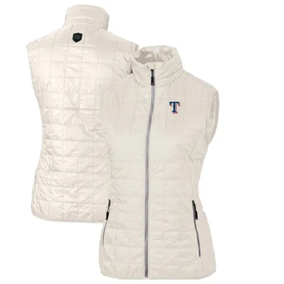 Texas Rangers Cutter & Buck Women's Rainier PrimaLoft Eco Full-Zip Puffer Vest