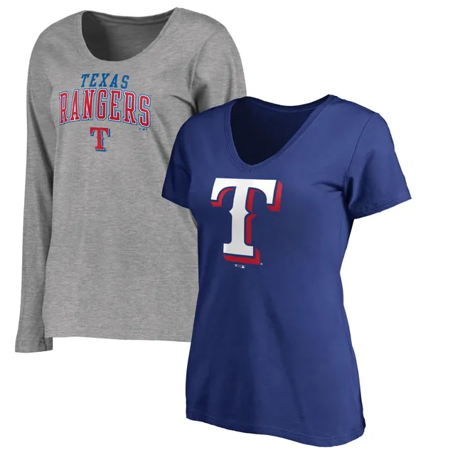 Lids Texas Rangers Fanatics Branded Women's Mound T-Shirt - Royal