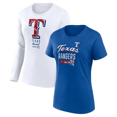 Texas Rangers Fanatics Branded Official Logo T-Shirt - Red