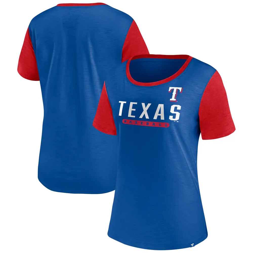 Texas Rangers Youth Distressed Logo T-Shirt - Royal Blue