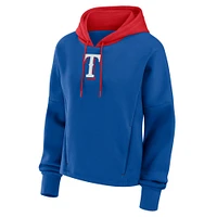 Sweat à capuche surdimensionné pour femmes Fanatics Royal Texas Rangers Legacy Favorite Spectator