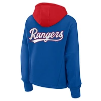 Sweat à capuche surdimensionné pour femmes Fanatics Royal Texas Rangers Legacy Favorite Spectator