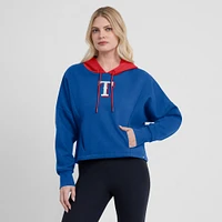 Sweat à capuche surdimensionné pour femmes Fanatics Royal Texas Rangers Legacy Favorite Spectator